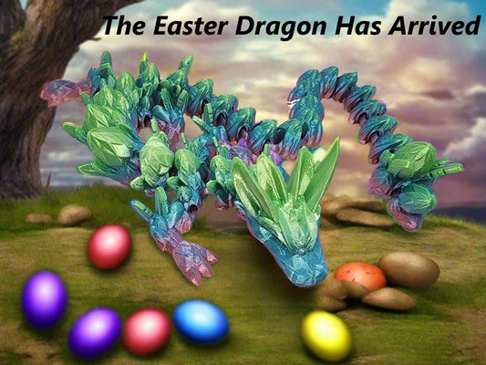 The Articulating Easter Dragon Sculpture / Fidget Toy