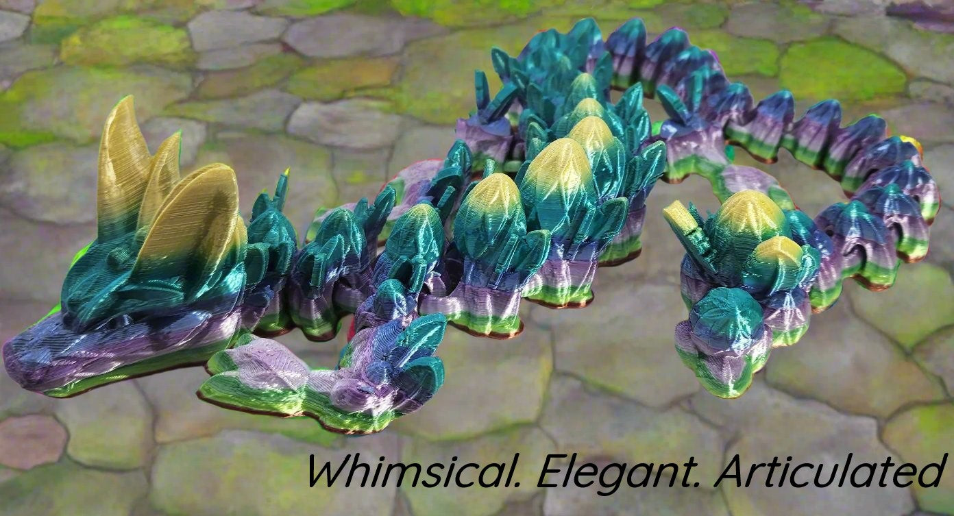 The Articulating Easter Dragon Sculpture / Fidget Toy