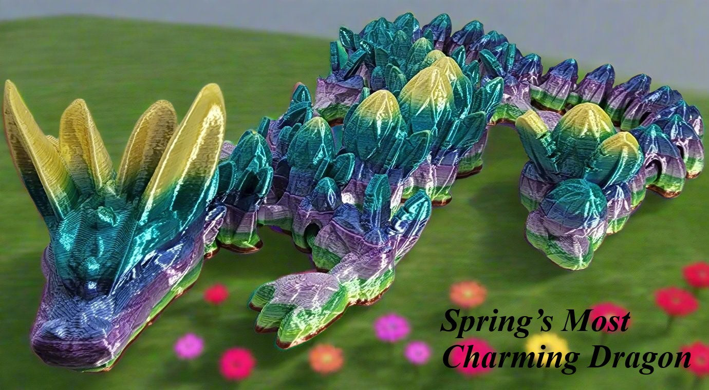 The Articulating Easter Dragon Sculpture / Fidget Toy