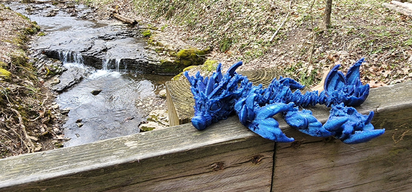 The Articulating Baby Coral Reef Dragon Sculpture / Fidget Toy