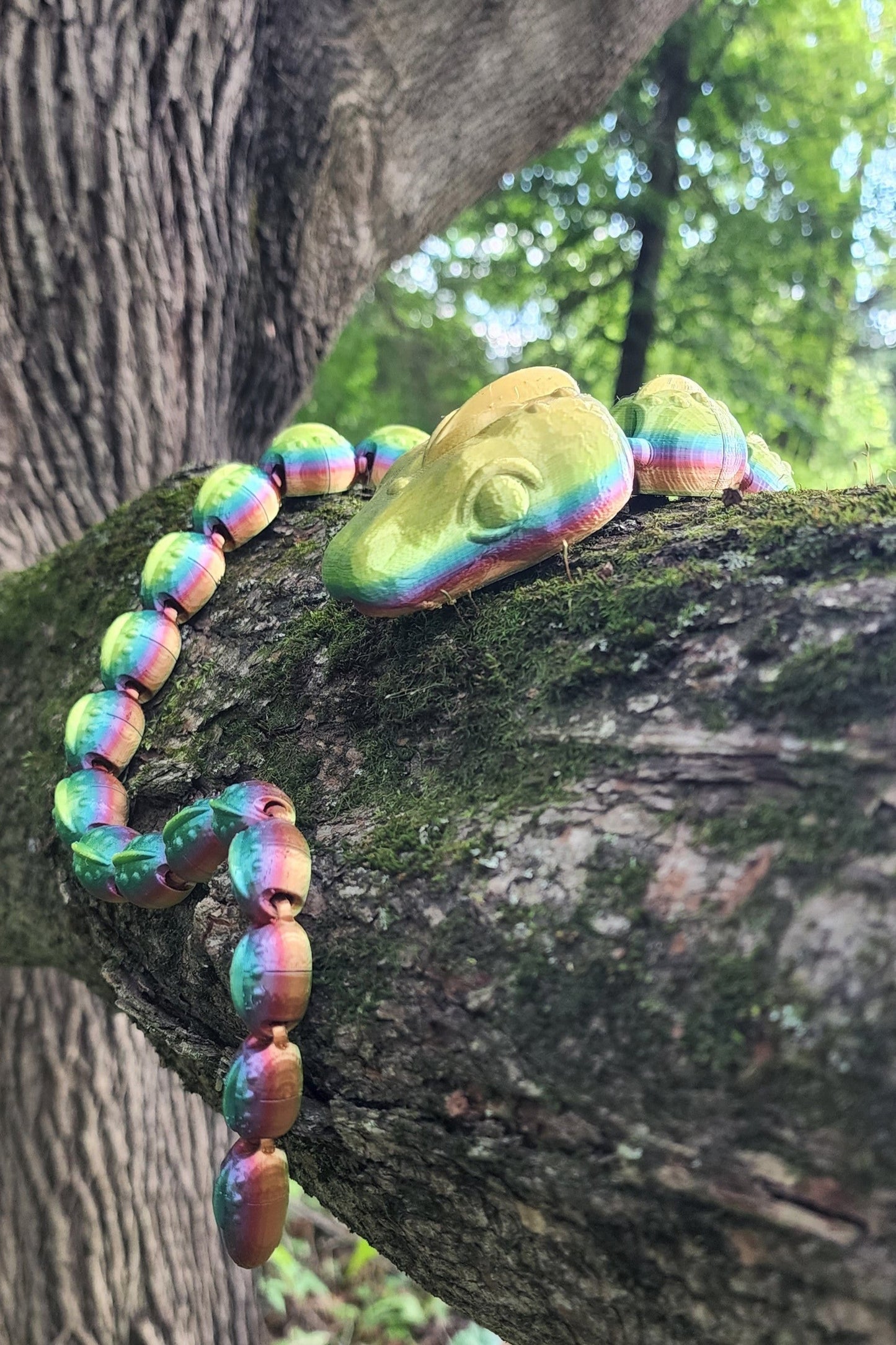 The Articulating Rainbow Snake Sculpture / Fidget Toy