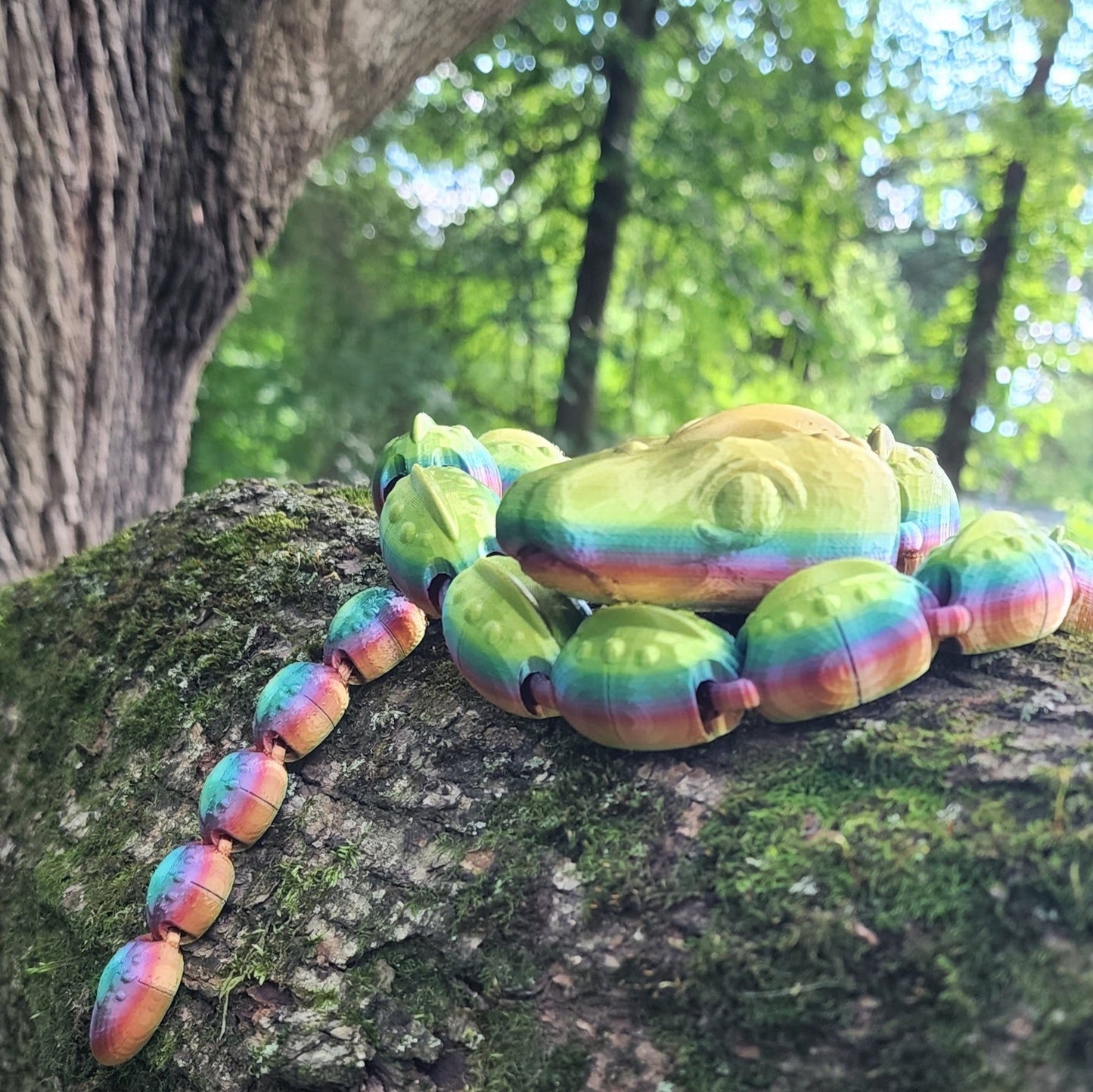 The Articulating Rainbow Snake Sculpture / Fidget Toy