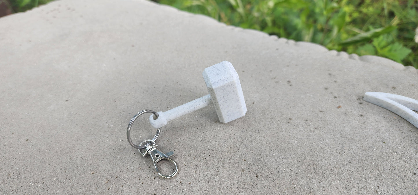 Thor's Hammer Replica Key Chain - Choose Your Finish!