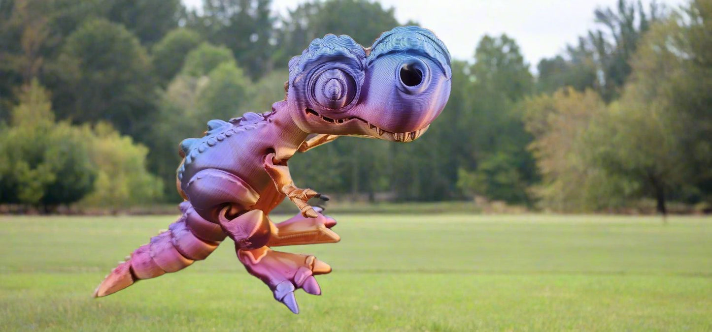 The Articulating Rainbow T-Rexy Sculpture / Fidget Toy