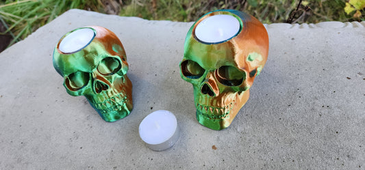 Skull Tea Light Candle Holder