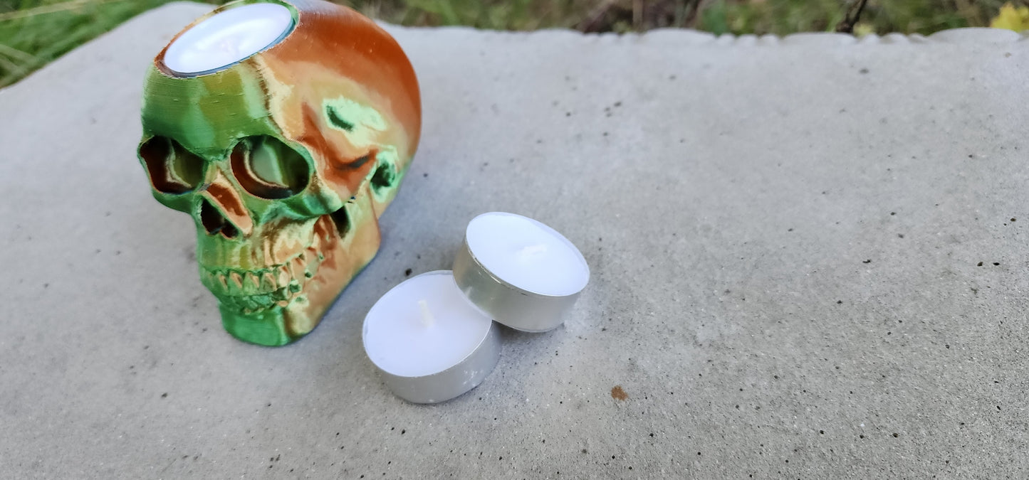 Skull Tea Light Candle Holder