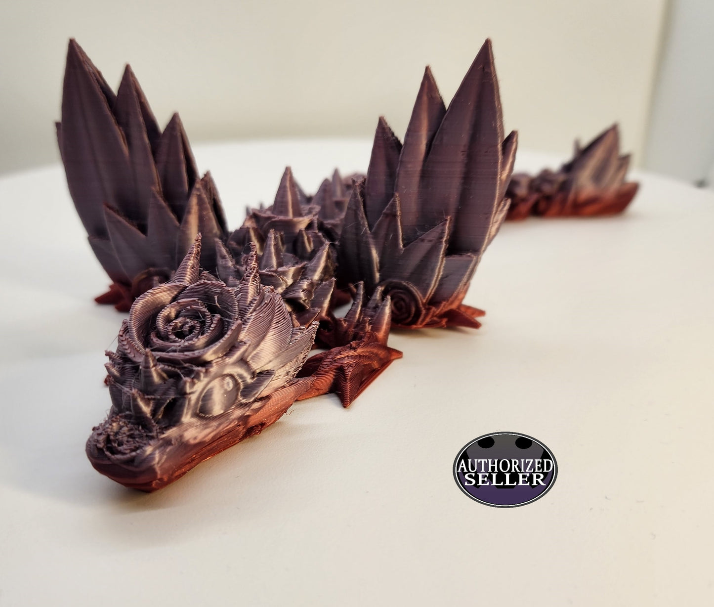 The Articulating Baby Rosewing Dragon Sculpture / Fidget Toy