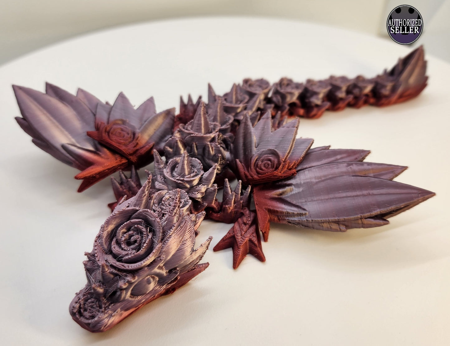 The Articulating Baby Rosewing Dragon Sculpture / Fidget Toy