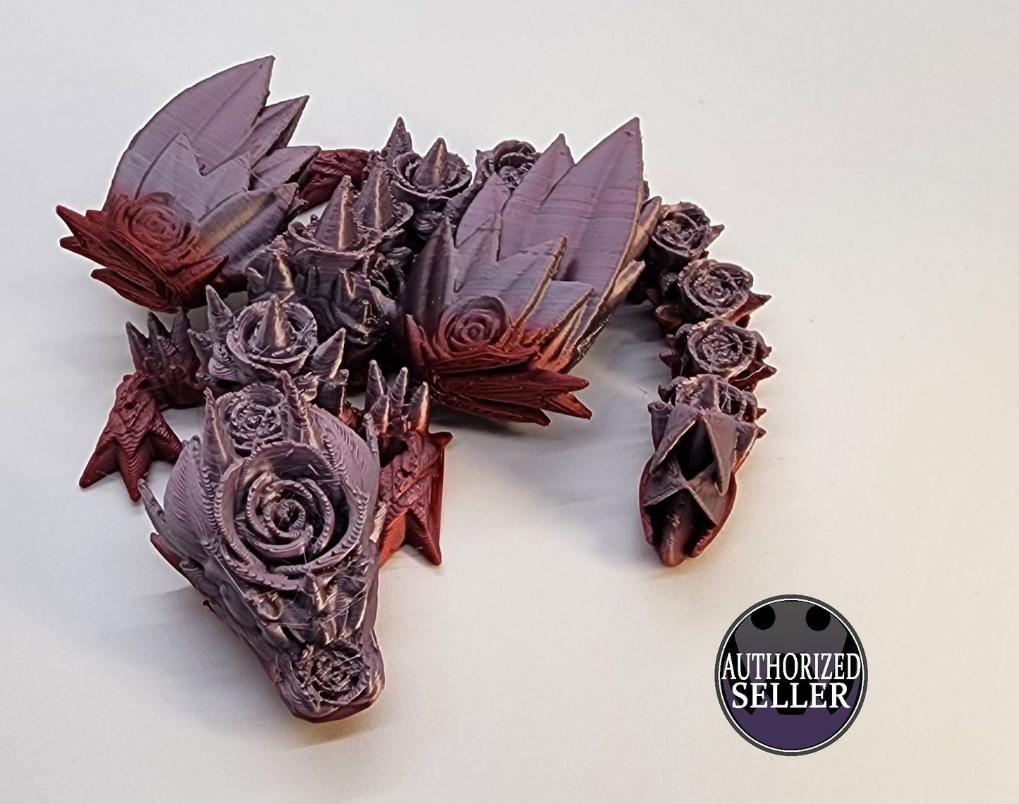 The Articulating Baby Rosewing Dragon Sculpture / Fidget Toy