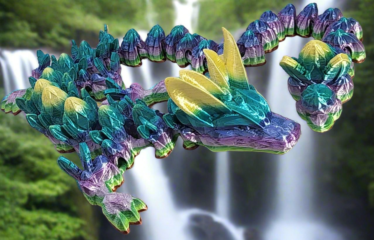 The Articulating Easter Dragon Sculpture / Fidget Toy