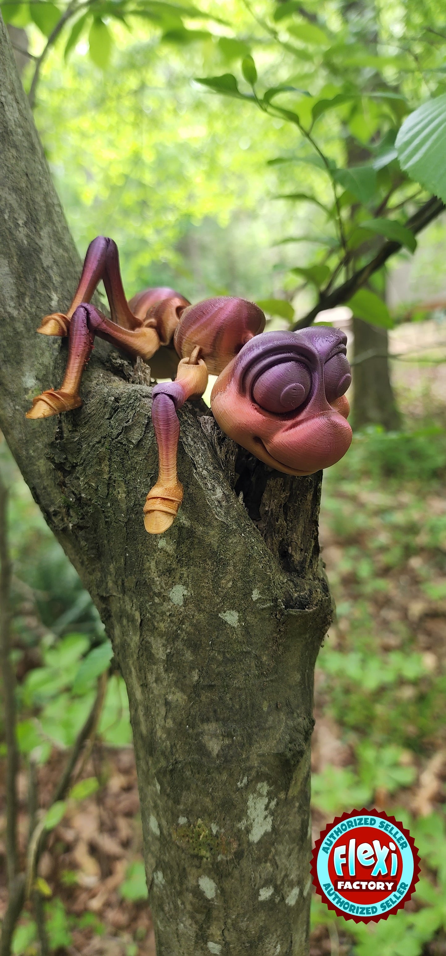 The Articulating Rainbow Worker Ant Sculpture / Fidget Toy