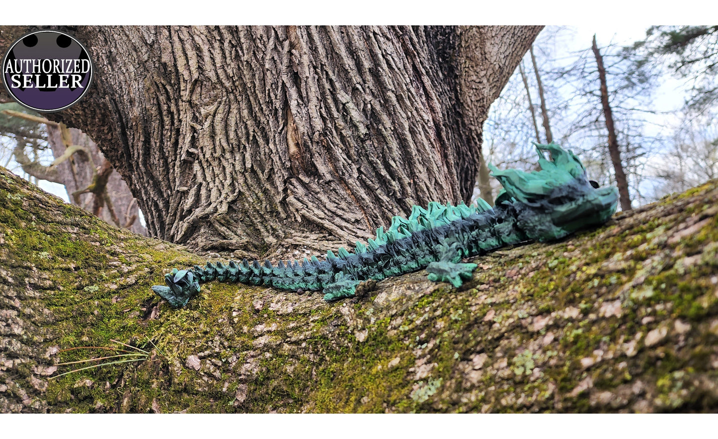 The Articulating Woodland Dragon Sculpture / Fidget Toy