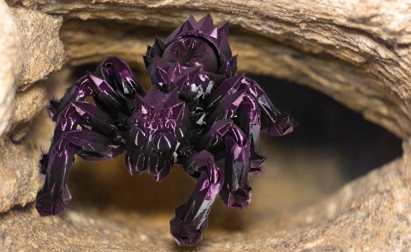 The Articulating Spyder with Spinning Eye Sculpture / Fidget Toy