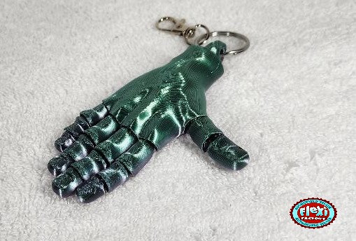 The Articulating Rainbow Hand Key Chain